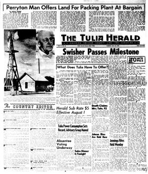 The Tulia Herald (Tulia, Tex.), Vol. 61, No. 30, Ed. 1 Thursday, July 24, 1969