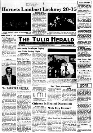 Primary view of object titled 'The Tulia Herald (Tulia, Tex.), Vol. 73, No. 43, Ed. 1 Thursday, October 22, 1981'.