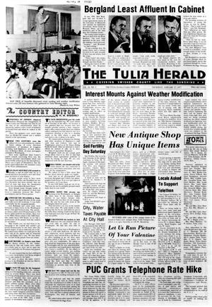 Primary view of object titled 'The Tulia Herald (Tulia, Tex.), Vol. 69, No. 4, Ed. 1 Thursday, January 27, 1977'.