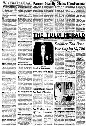 The Tulia Herald (Tulia, Tex.), Vol. 70, No. 5, Ed. 1 Thursday, February 2, 1978