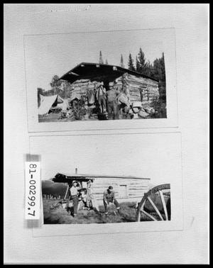 Primary view of object titled 'Miners On Cabin Front Porch'.