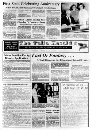 The Tulia Herald (Tulia, Tex.), Vol. 85, No. 6, Ed. 1 Thursday, February 11, 1993