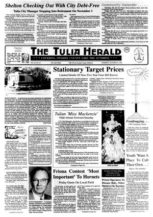 The Tulia Herald (Tulia, Tex.), Vol. 82, No. 43, Ed. 1 Thursday, October 25, 1990