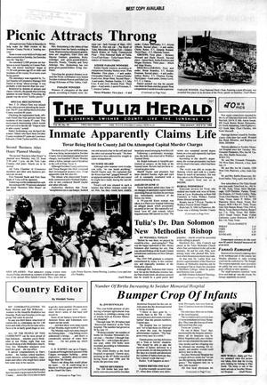 Primary view of object titled 'The Tulia Herald (Tulia, Tex.), Vol. 80, No. 29, Ed. 1 Thursday, July 21, 1988'.