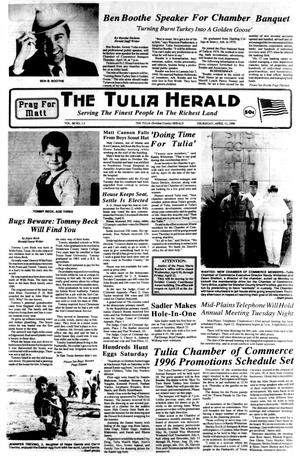 The Tulia Herald (Tulia, Tex.), Vol. 88, No. 15, Ed. 1 Thursday, April 11, 1996