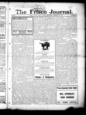The Frisco Journal. (Frisco, Tex.), Vol. 10, No. 36, Ed. 1 Wednesday, September 18, 1912
