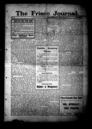 Primary view of object titled 'The Frisco Journal. (Frisco, Tex.), Vol. 10, No. [31], Ed. 1 Wednesday, August 14, 1912'.
