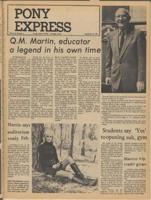 The Pony Express (Carthage, Tex.), Vol. 24, No. 5, Ed. 1 Friday, December 15, 1972