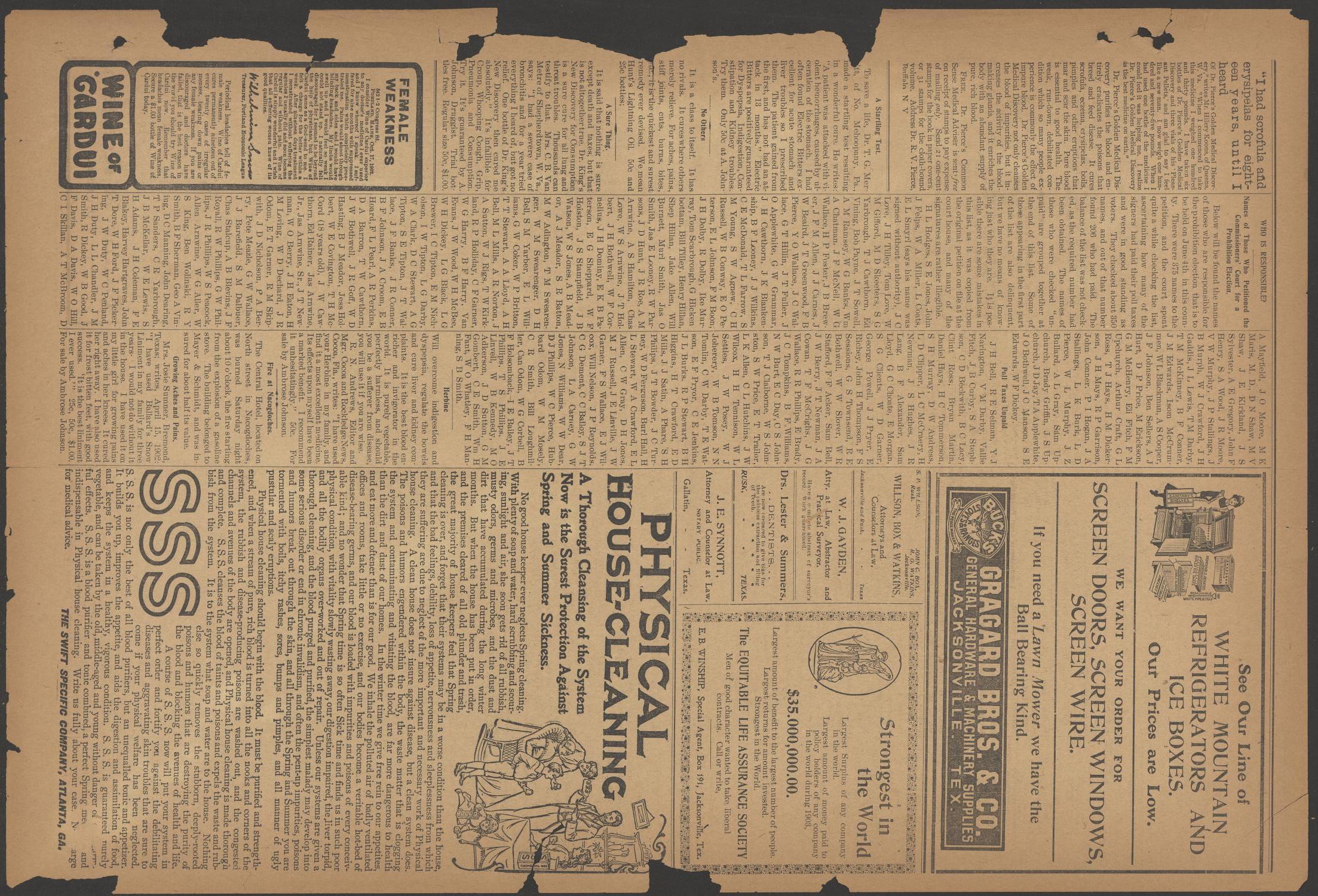 Cherokee County Banner. (Jacksonville, Tex.), Vol. 17, No. 45, Ed. 1 Friday, May 20, 1904
                                                
                                                    [Sequence #]: 3 of 8
                                                