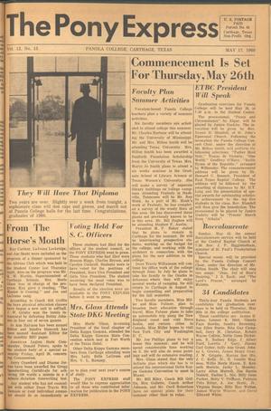 The Pony Express (Carthage, Tex.), Vol. 12, No. 15, Ed. 1 Tuesday, May 17, 1960