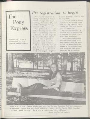 The Pony Express (Carthage, Tex.), Vol. 26, No. 5, Ed. 1 Friday, November 15, 1974