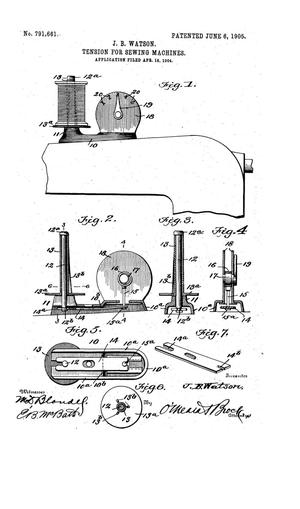 Primary view of object titled 'Tension For Sewing Machines'.