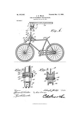 Fan Attachment for Bicycles.