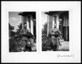 Photograph: Man in Military Uniform on Front Porch; Man in Military Uniform on Fr…