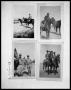 Photograph: Two Soldiers on Horseback; Soldier Dismounting Horse; Two Soldiers wi…