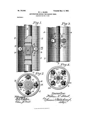Primary view of object titled 'Antifriction-Device-For-Sucker-Rods.'.