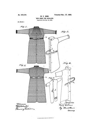 Primary view of object titled 'Bed-Robe For Invalids.'.
