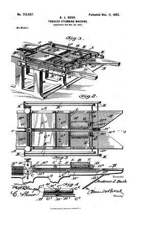 Primary view of object titled 'Tobacco Stemming Machine'.
