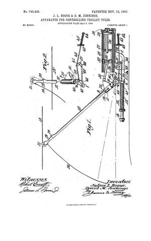 Primary view of object titled 'Apparatus for Controlling Trolley Poles'.