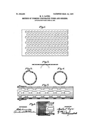 Method Of Forming Perforated Tubes and Screens