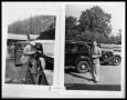 Photograph: Man with Car; V. C. Perini, Jr. with Two Cars