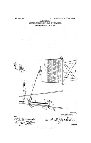 Primary view of object titled 'Automatic Cut-Out for Windmills'.