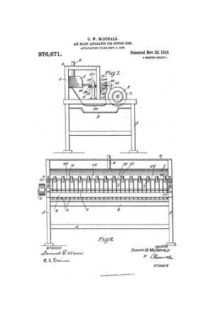 Air Blast Apparatus for Cotton Gins