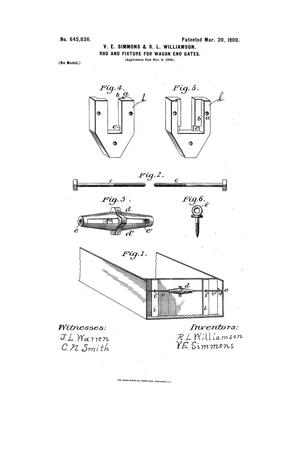 Primary view of object titled 'Rod And Fixture For Wagon End-Gates.'.