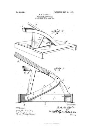 Primary view of object titled 'Vegetable-Cutter.'.