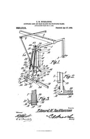 Primary view of object titled 'Adjustable Arch and Beam-Balance for Cultivator-Frames'.