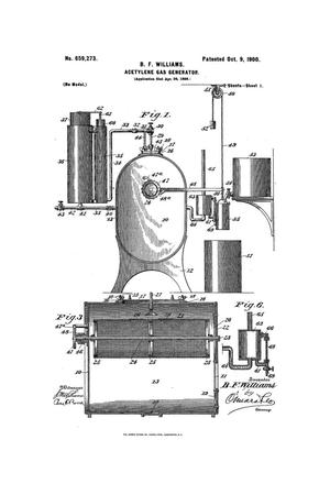 Primary view of object titled 'Acetylene Gas Generator'.