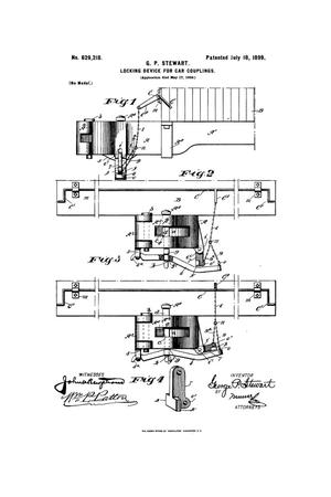 Primary view of object titled 'Locking Device For Car-Couplings.'.