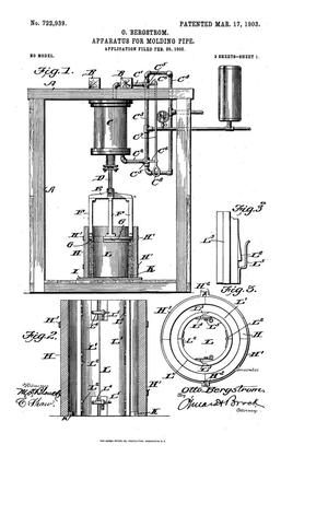 Primary view of object titled 'Apparatus for Molding Pipe'.