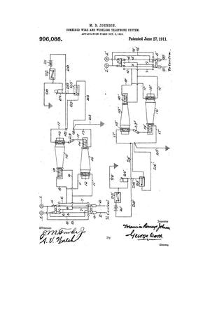 Primary view of object titled 'Combined Wire and Wireless Telephone System.'.