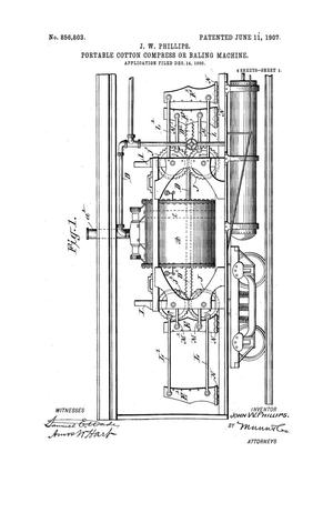 Portable Cotton Compress or Baling Machine