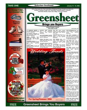 Primary view of object titled 'Greensheet (Houston, Tex.), Vol. 36, No. 578, Ed. 1 Tuesday, January 10, 2006'.
