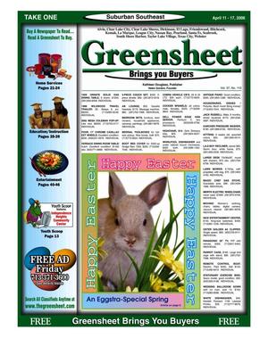 Primary view of object titled 'Greensheet (Houston, Tex.), Vol. 37, No. 110, Ed. 1 Tuesday, April 11, 2006'.