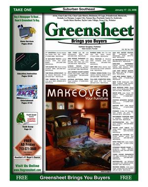 Primary view of object titled 'Greensheet (Houston, Tex.), Vol. 36, No. 590, Ed. 1 Tuesday, January 17, 2006'.