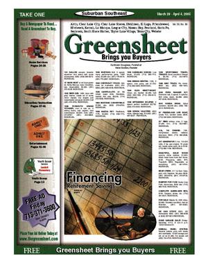 Greensheet (Houston, Tex.), Vol. 36, No. 86, Ed. 1 Tuesday, March 29, 2005