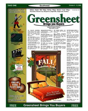 Greensheet (Houston, Tex.), Vol. 36, No. 416, Ed. 1 Thursday, October 6, 2005