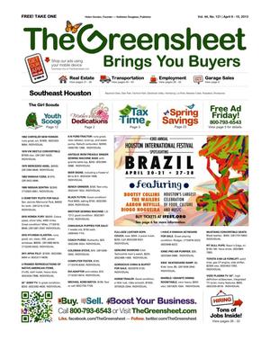 The Greensheet (Houston, Tex.), Vol. 44, No. 121, Ed. 1 Tuesday, April 9, 2013