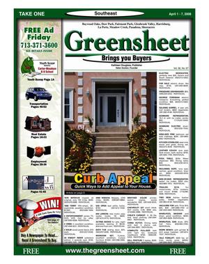 Greensheet (Houston, Tex.), Vol. 39, No. 97, Ed. 1 Tuesday, April 1, 2008