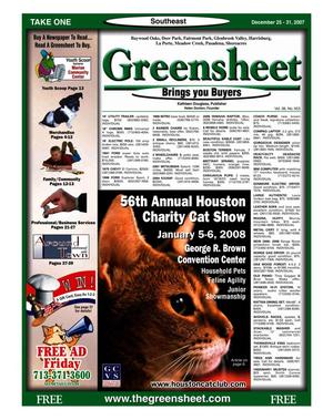 Greensheet (Houston, Tex.), Vol. 38, No. 553, Ed. 1 Tuesday, December 25, 2007