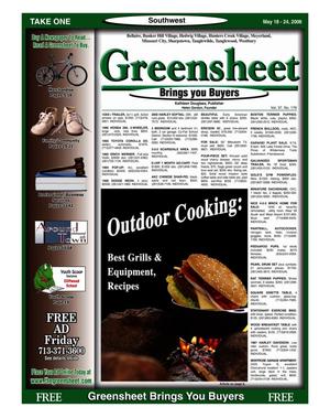 Primary view of object titled 'Greensheet (Houston, Tex.), Vol. 37, No. 176, Ed. 1 Thursday, May 18, 2006'.