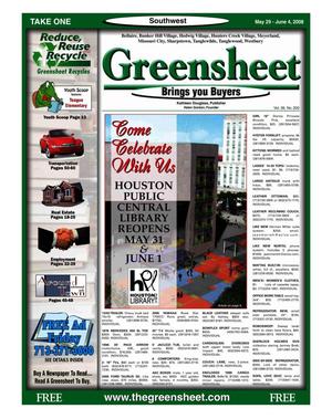 Greensheet (Houston, Tex.), Vol. 39, No. 200, Ed. 1 Thursday, May 29, 2008