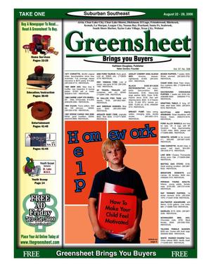 Primary view of object titled 'Greensheet (Houston, Tex.), Vol. 37, No. 338, Ed. 1 Tuesday, August 22, 2006'.