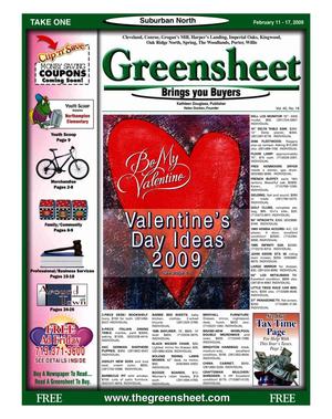 Primary view of object titled 'Greensheet (Houston, Tex.), Vol. 40, No. 18, Ed. 1 Wednesday, February 11, 2009'.