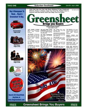Greensheet (Houston, Tex.), Vol. 36, No. 242, Ed. 1 Tuesday, June 28, 2005