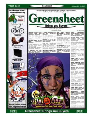 Greensheet (Houston, Tex.), Vol. 38, No. 445, Ed. 1 Tuesday, October 23, 2007