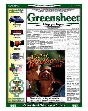 Primary view of object titled 'Greensheet (Houston, Tex.), Vol. 37, No. 158, Ed. 1 Tuesday, May 9, 2006'.